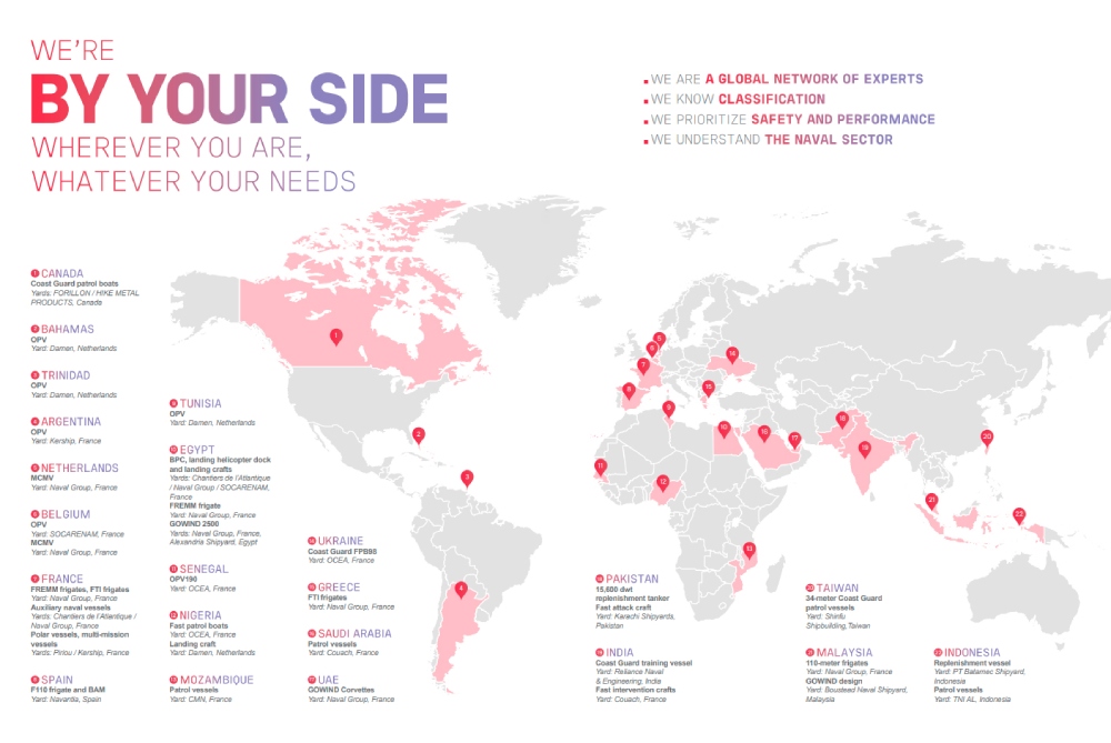 BV Naval ships services around the world