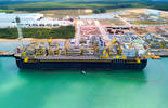 The BV classed FPSO P-68 alongside at the Estaleiro Jurong Aracruz shipyard in Brazil