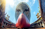 ship at a shipyard